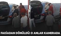 Yakıt aldığı sırada, otomobilin benzin deposu alev aldı: O anlar kamerada