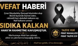 Bismil’de Bir Acı Haber Daha: Sıdıka Kalkan Yaşamını Yitirdi