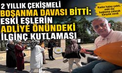 2 Yıllık Çekişmeli Boşanma Davası Bitti: Eski Eşlerin Adliye Önündeki İlginç Kutlaması
