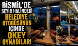 Bismil'de Seyir Halindeki Belediye Otobüsünün İçinde Okey Oynadılar