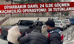 Diyarbakır Dahil 24 İlde Göçmen Kaçakçılığı Operasyonu: 36 Tutuklama