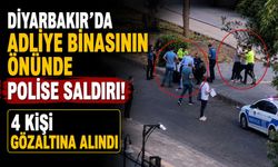 Diyarbakır'da Adliye Binasının Önünde Polise Saldırı: 4 Kişi Gözaltına Alındı