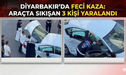 Diyarbakır’da Feci Kaza: Araçta Sıkışan 3 Kişi Yaralandı