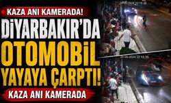 Diyarbakır'da Otomobil Yayaya Çarptı: Kaza Anı Kamerada