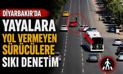 Diyarbakır'da Yayalara Yol Vermeyen Sürücülere Sıkı Denetim