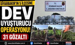Diyarbakır'ın 5 İlçesine Dev Uyuşturucu Operasyonu: 31 Gözaltı