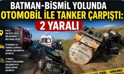 Batman-Bismil Yolunda Otomobil ile Tanker Çarpıştı: 2 Yaralı
