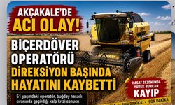 Biçerdöver Operatörü Direksiyon Başında kalp krizi sonucu Hayatını Kaybetti
