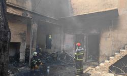 Motosiklet Deposundaki Yangın Çevreye Sıçramadan Söndürüldü