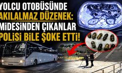 Yolcu Otobüsünde Akılalmaz Düzenek: Midesinden Çıkanlar Polisi Bile Şoke Etti