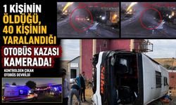 1 Kişinin Öldüğü, 40 Kişinin Yaralandığı Otobüs Kazası Kamerada