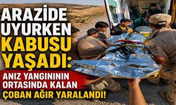 Arazide Uyurken Kabusu Yaşadı: Anız Yangınının Ortasında Kalan Çoban Ağır Yaralandı!