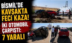 Bismil'de Kavşakta Feci Kaza! İki Otomobil Çarpıştı: 7 Yaralı