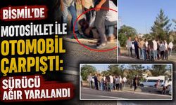 Bismil'de Motosiklet ile Otomobil Çarpıştı: Sürücü Ağır Yaralandı