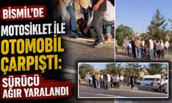 Bismil'de Motosiklet ile Otomobil Çarpıştı: Sürücü Ağır Yaralandı