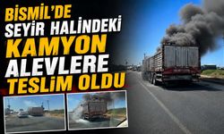 Bismil'de Seyir Halindeki Kamyon Alevlere Teslim Oldu