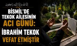 Bismil'de Tekok ailesinin acı günü: İbrahim Tekok vefat etmiştir