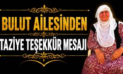 Bulut Ailesinden Taziye Teşekkür Mesajı