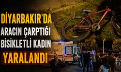 Diyarbakır'da Aracın Çarptığı Bisikletli Kadın Yaralandı