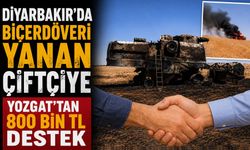 Diyarbakır'da Biçerdöveri Yanan Çiftçiye Yozgat'tan 800 Bin Liralık Destek