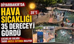 Diyarbakır'da Hava Sıcaklığı 35 Dereceği Gördü: Çocuklar Soluğu Tarihi Anzele Suyunda Buluyor