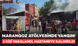 Diyarbakır'da Marangoz Atölyesinde Yangın: 2 Kişi Yaralandı