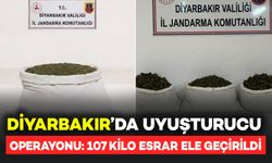 Diyarbakır'da Uyuşturucu Operasyonu: 107 Kilo Esrar Ele Geçirildi