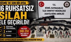 Bismil’de Son Bir Ayda 16 Ruhsatsız Silah Ele Geçirildi