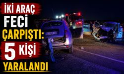 İki Araç Feci Çarpıştı: 5 Kişi Yaralandı