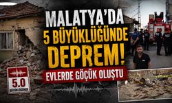 Malatya'da 5 Büyüklüğünde Deprem! Evlerde Göçük Oluştu