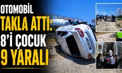 Kontrolden Çıkan Otomobil Takla Attı: 8'i Çocuk 9 Yaralı