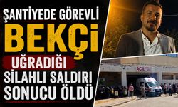 Şantiyede Görevli Bekçi Uğradığı Silahlı Saldırı Sonucu Öldü