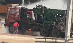 Viranşehir'de park halindeki araç alev aldı