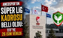 Amedspor’un Süper Lig kadrosu belli oldu: TFF’ye 26 isim verildi