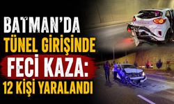 Batman'da Tünel girişinde Feci Kaza: 12 Kişi Yaralandı