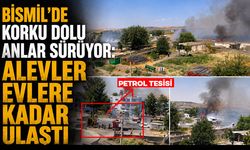 Bismil’de korku dolu anlar sürüyor: Alevler evlere kadar ulaştı