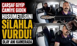 Çarşaf Giyip Camiye Giden Husumetlisini Silahla Vurdu: Olay Anı Kamerada