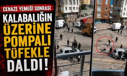 Cenaze Yemeği Sonrası Kalabalığın Üzerine Pompalı Tüfekle Daldı: Olay Anlar Kamerada
