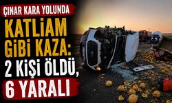 Çınar kara yolunda katliam gibi kaza: 2 kişi öldü, 6 yaralı