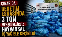 Çınar’da denetim esnasında 3 ton menşei belirsiz hayvansal iç yağ ele geçirildi