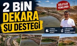 Silvan’daki göletler yenilendi, 2 bin dekar tarım arazisine sulama desteği sağlandı