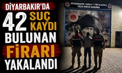 Diyarbakır’da 42 suç kaydı bulunan firari yakalandı