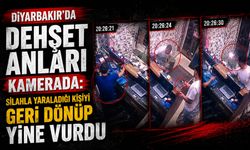 Diyarbakır'da dehşet anları kamerada: Silahla yaraladığı kişiyi geri dönüp yine vurdu