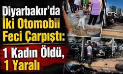 Diyarbakır'da İki Otomobil Feci Çarpıştı: 1 Kadın Öldü, 1 Yaralı