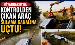 Diyarbakır'da Kontrolden Çıkan Araç Sulama Kanalına Uçtu