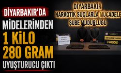 Diyarbakır’da Midelerinden 1 Kilo 280 Gram Uyuşturucu Çıktı
