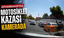 Diyarbakır’da Motosiklet Kazası Kamerada