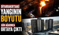 Diyarbakır’daki yangının boyutu gün ağarınca ortaya çıktı