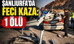 Şanlıurfa’da otomobil bariyerlere çarptı: 1 ölü, 1 ağır yaralı