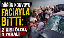 Düğün Konvoyu Faciayla Bitti: 2 Kişi Öldü, 4 Yaralı